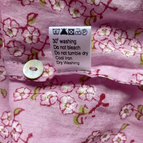 Banjanan Margot Cotton Long Sleeve Top Orchid Size Xs - Picture 10 of 16